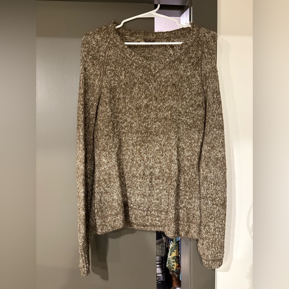 Prana Women's Brown V-Neck Sweater